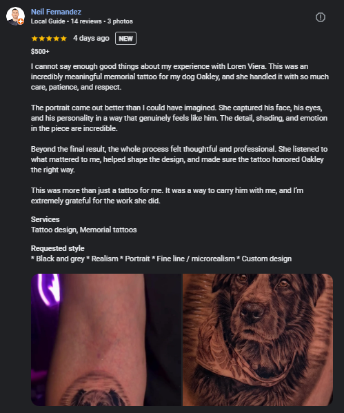 Google review from Neil Fernandez