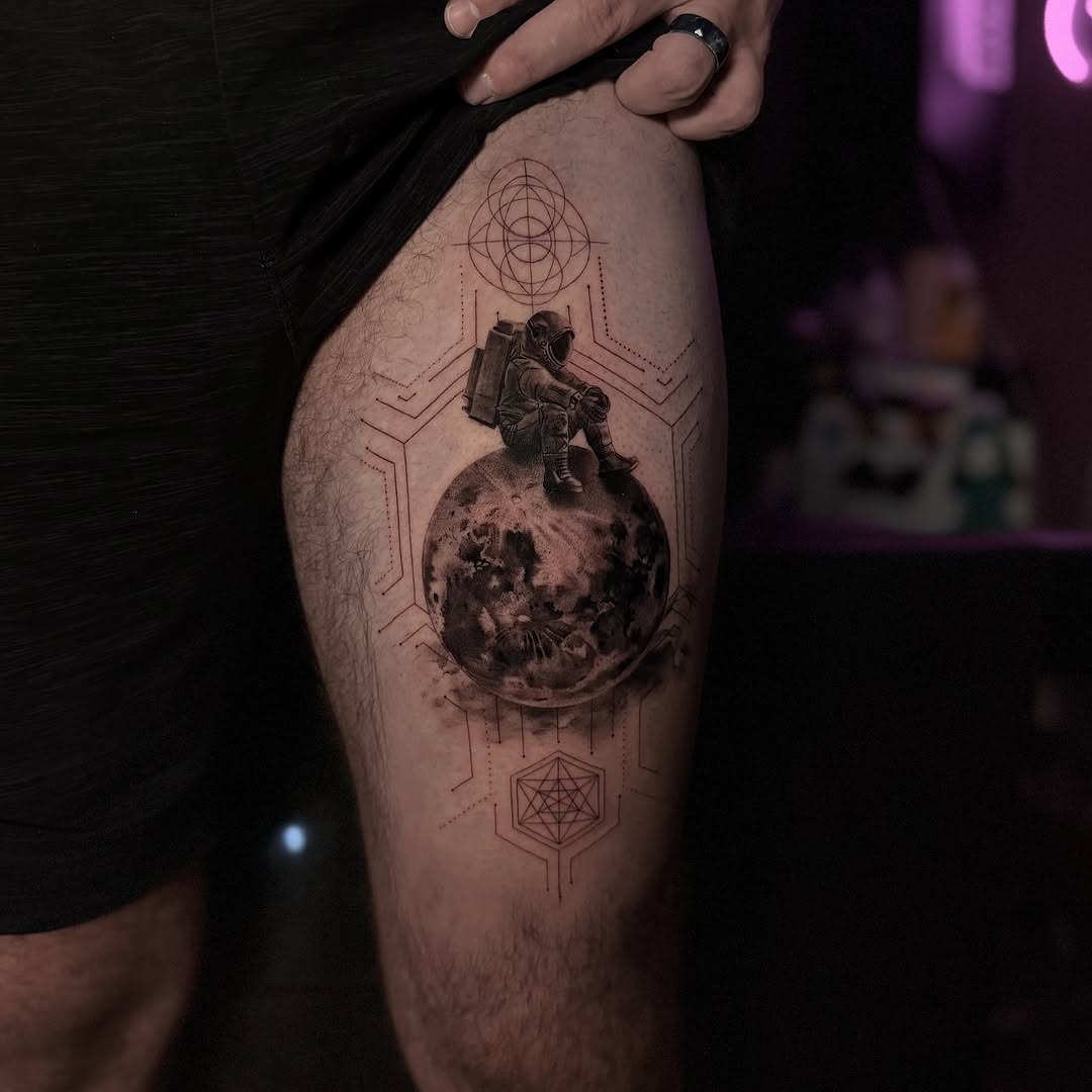 Black and grey tattoo